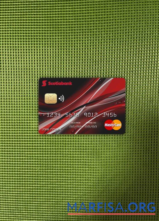 Realistic Canada Nova bank mastercard photolook front template